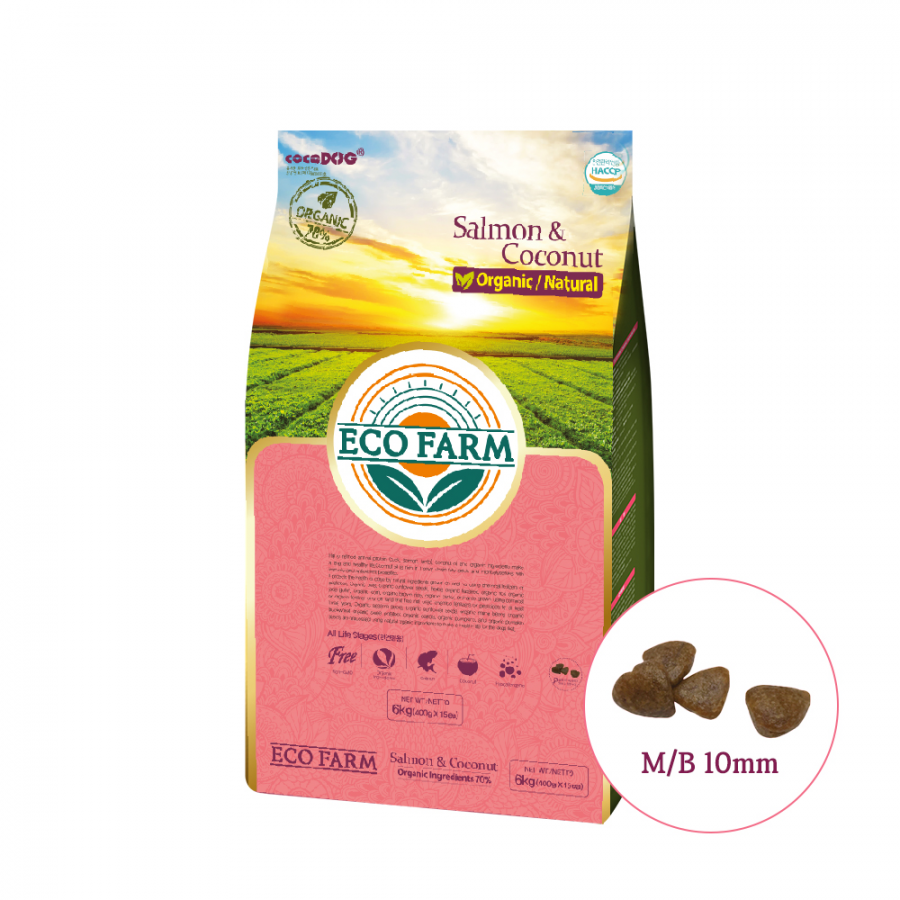 에코팜 독 연어&코코넛M 6kg