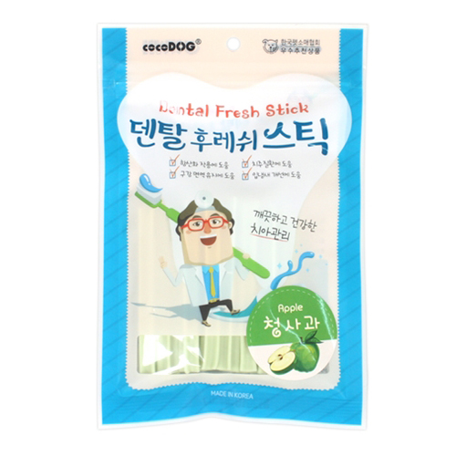 코코독 덴탈 후레쉬 스틱 청사과 90g