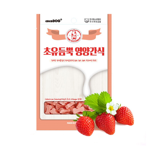 코코독 초유듬뿍 영양간식 딸기 80g