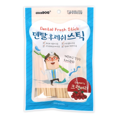 코코독 덴탈 후레쉬 스틱 그랜베리 90g