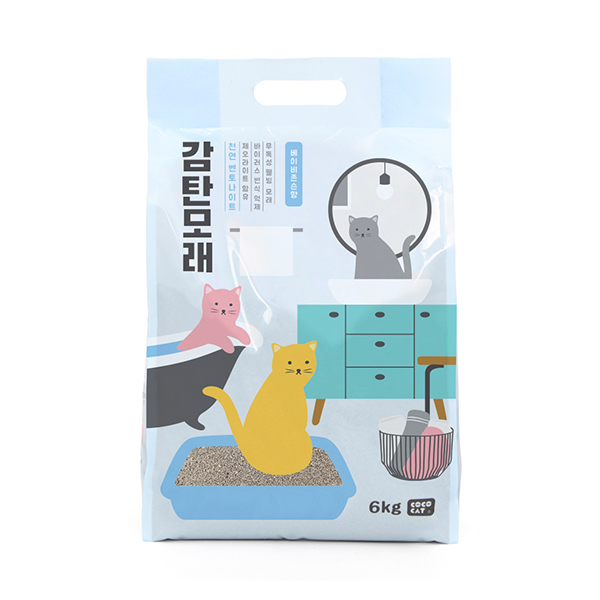 감탄 벤토나이트 모래 6kg 베이비존슨향