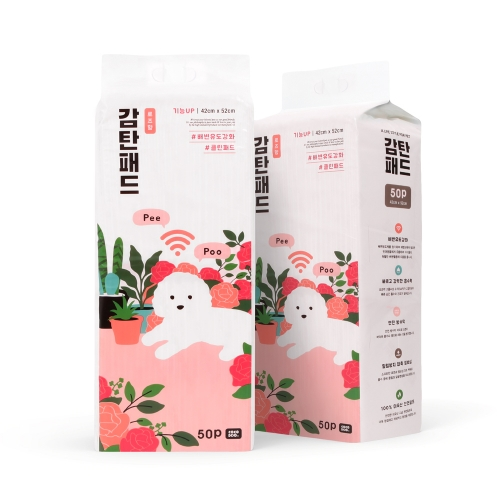 감탄 감탄패드 배변유도 강화 클린패드 50매 로즈향