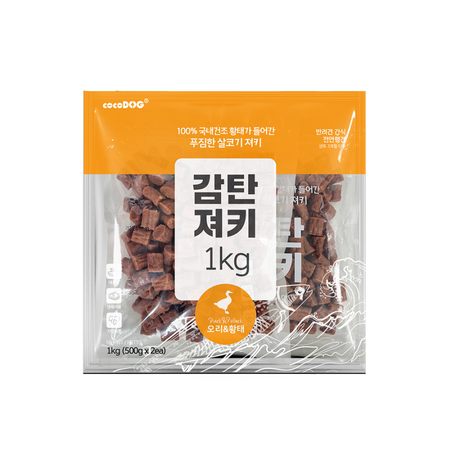 감탄 감탄져키 1kg 오리&황태