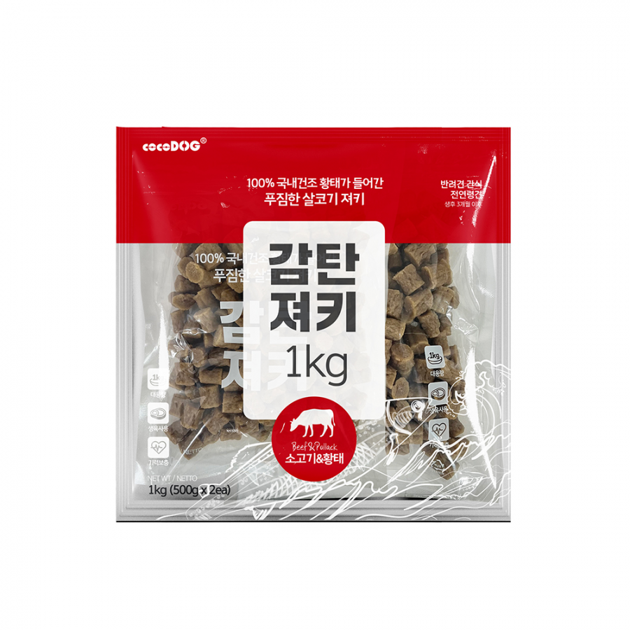 감탄 감탄져키 1kg 소고기&황태